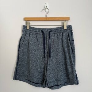 Lululemon Soft Jersey Short 5” Heathered Club Blue/Heathered Starch Blue Medium